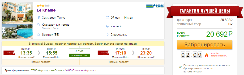 из Москвы в Тунис [7-14 мая]